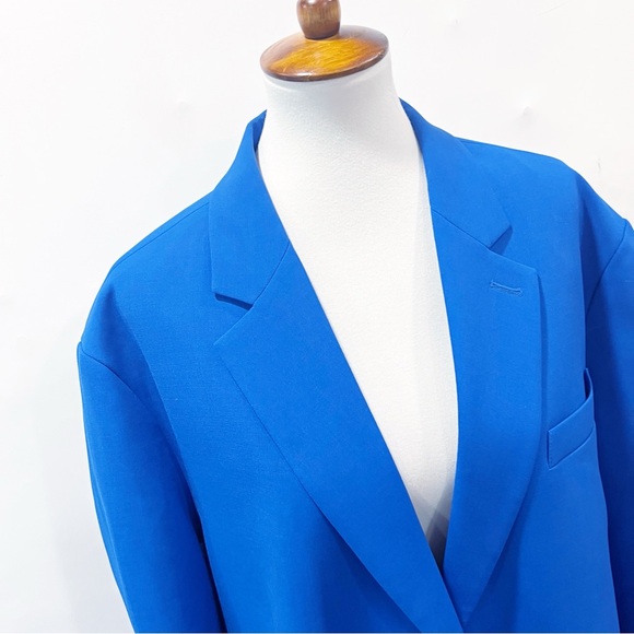 The Frankie Shop Oversized Bea Blazer Royal Blue Medium - Picture 7 of 10